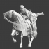 Medieval Danish Crusader - Mounting his warhorse image