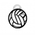 VOLLEYBALL BALL KEYCHAIN / EARRINGS / NECKLACE image