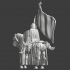 Medieval Teutonic Knight - With large banner image