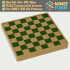 Unique Moss Chess Board with Alternating Moss-Filled Squares for Garden or Home MineeForm FDM 3D Print STL File image