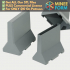 Concrete Road Divider Shaped Bookend with Optional Secret Compartment MineeForm FDM 3D Print STL File image