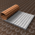 Roof Tiles 9 - Thin Texture Roller (Low Resin Cost) - 4.5 Inches Tall image