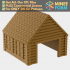 Log Cabin Wooden House Reptile Hamster Small Pet Animal Hide MineeForm FDM 3D Print STL File image
