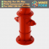 Miniature Fire Hydrant Prop for Dollhouse Street or Garden MineeForm FDM 3D Print STL File image