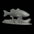 Bass underwater statue for 3d print image