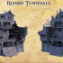 Ruined Townhall - Tabletop Terrain - 28 MM image