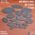 450 ROUND AND OVALE SCI-FI BASES 17 SIZES - Grimdark Industrial image