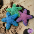 3 Crocheted Starfish image