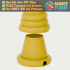 Beehive Shaped Container with Removable Lid MineeForm FDM 3D Print STL File image