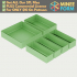Modular Kitchen Drawer Organizer Set with Various Sizes MineeForm FDM 3D Print STL File image