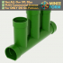 Sewer Pipe Hide for Small Pets like Hamsters and Geckos MineeForm FDM 3D Print STL File image