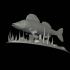 fish zander /pikeperch underwater statue detailed texture for 3d printing image