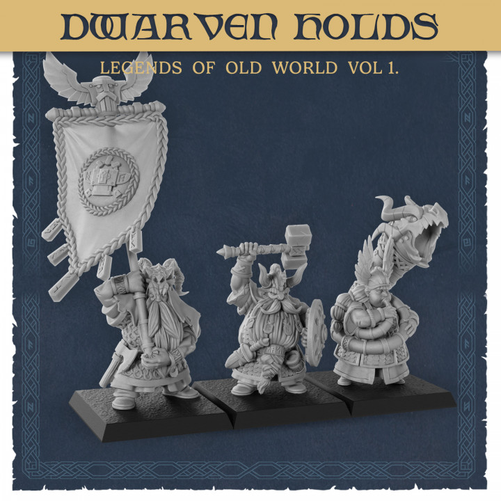 Dwarf Clan Warriors Command Group - Dwarven Holds's Cover