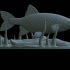 fish common rudd statue detailed texture for 3d printing image