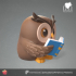 CUTE READING OWL image