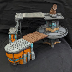 Picture of print of Gantry Tower - Distant Galaxy Wargaming Terrain