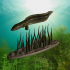 fish eel underwater statue detailed texture for 3d printing image