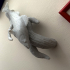 zander / pikeperch underwater statue on the wall detailed texture for 3d printing image