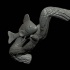 perch underwater statue on the wall detailed texture for 3d printing image